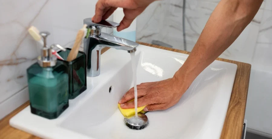 Slow Draining Sinks cleaning